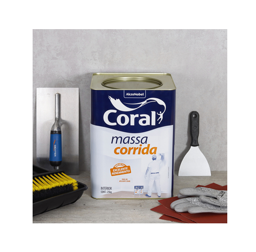 CORAL MASSA CORRIDA BRANCA LTA 18L 25KG (5313621)