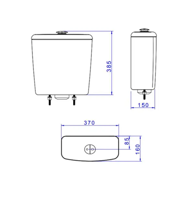DECA IZY CONJUNTO BACIA COM CAIXA ACOPLADA 6 LITROS BRANCA
