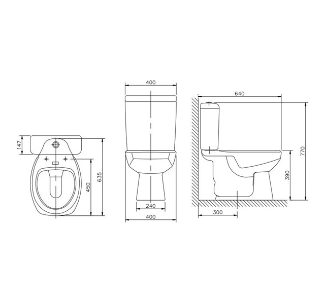 INCEPA THEMA PLUS KIT CJ BACIA C/CX + ANEL + FLEX 400MM BRANCO (1257230010100)